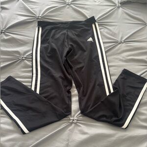 Adidas Girls Black and White Leggings Size Large
